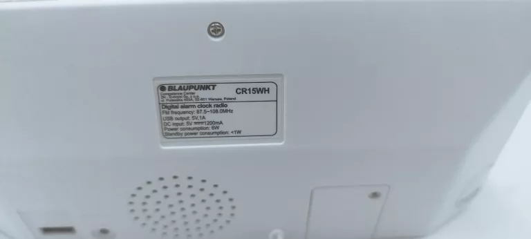 RADIOBUDZIK BLAUPUNKT CR15WH