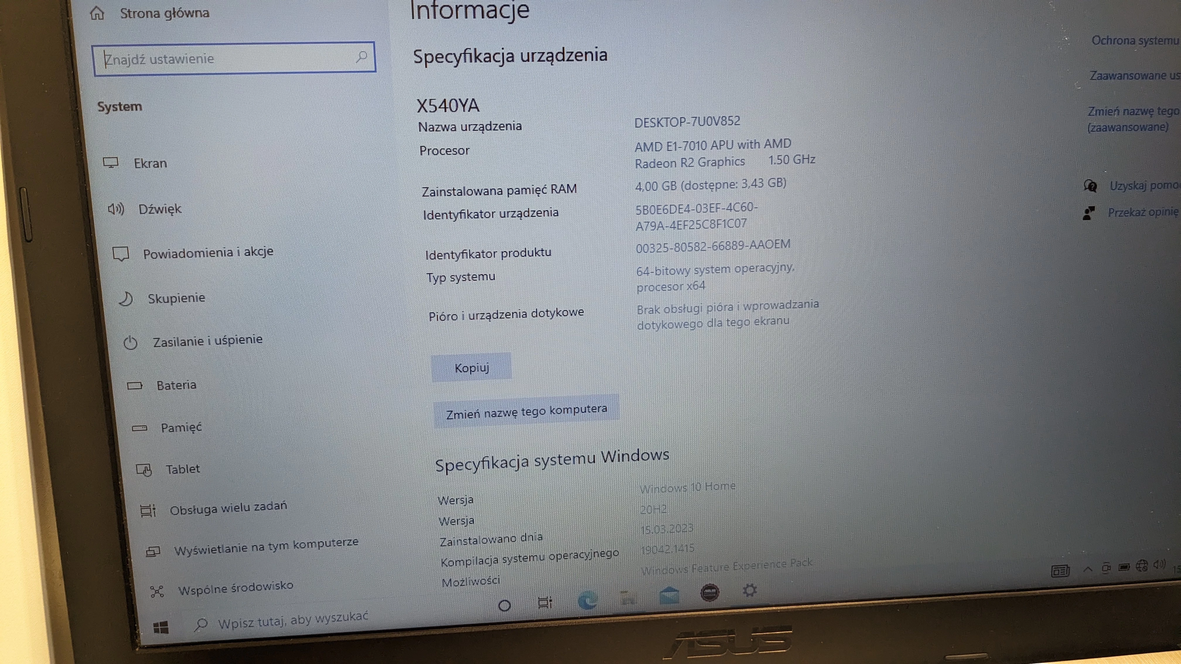 laptop-asus-f540y-amd-e1-4gb-1tb-rozdzielczosc-px-1366-x-768