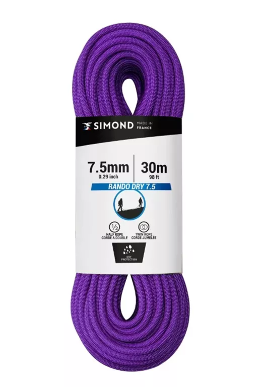 LINA POŁÓWKOWA SIMOND RANDO DRY 7,5 MM X 30 M