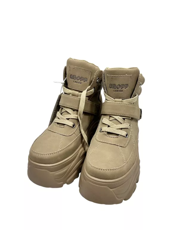 BEŻOWE BUTY ZA KOSTKĘ R. 37