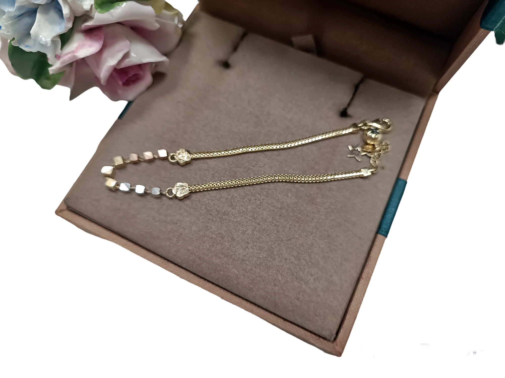 zlota-bransoletka-trzy-kolory-zlota-kamien-bez-kamienia