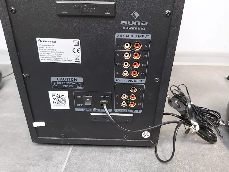 ZESTAW GŁOŚNIKÓW AUDIO AUNA X-GAMING 5.1