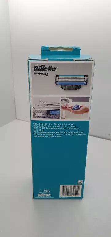 GILLETTE MACH3 8+1 WKŁADY + PIANKA