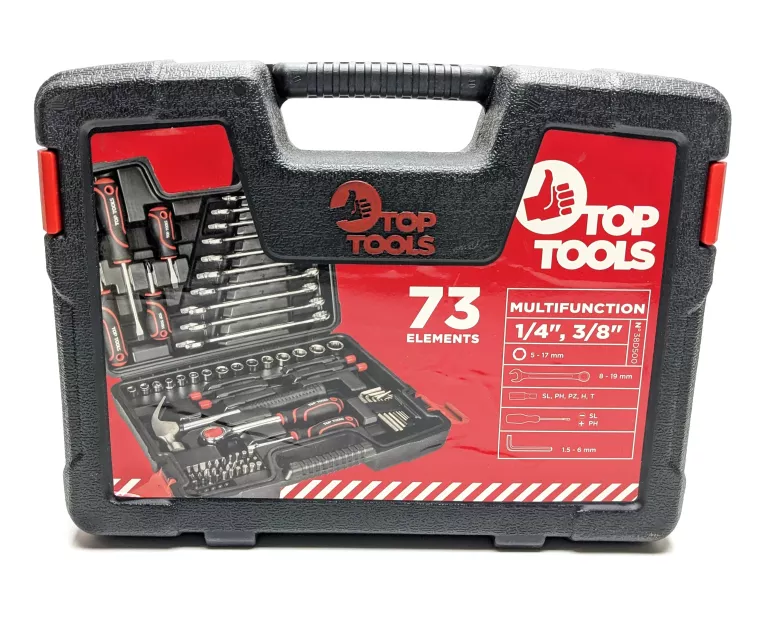 TOP TOOLS ZESTAW 73 ELEMENTY WALIZKA