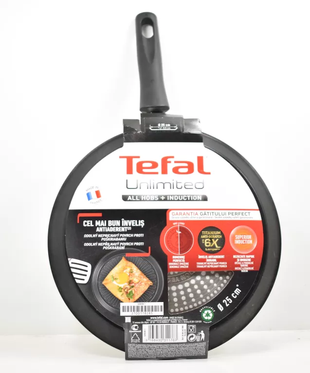 PATELNIA TEFAL UNLIMITED 25CM INDUKCJA