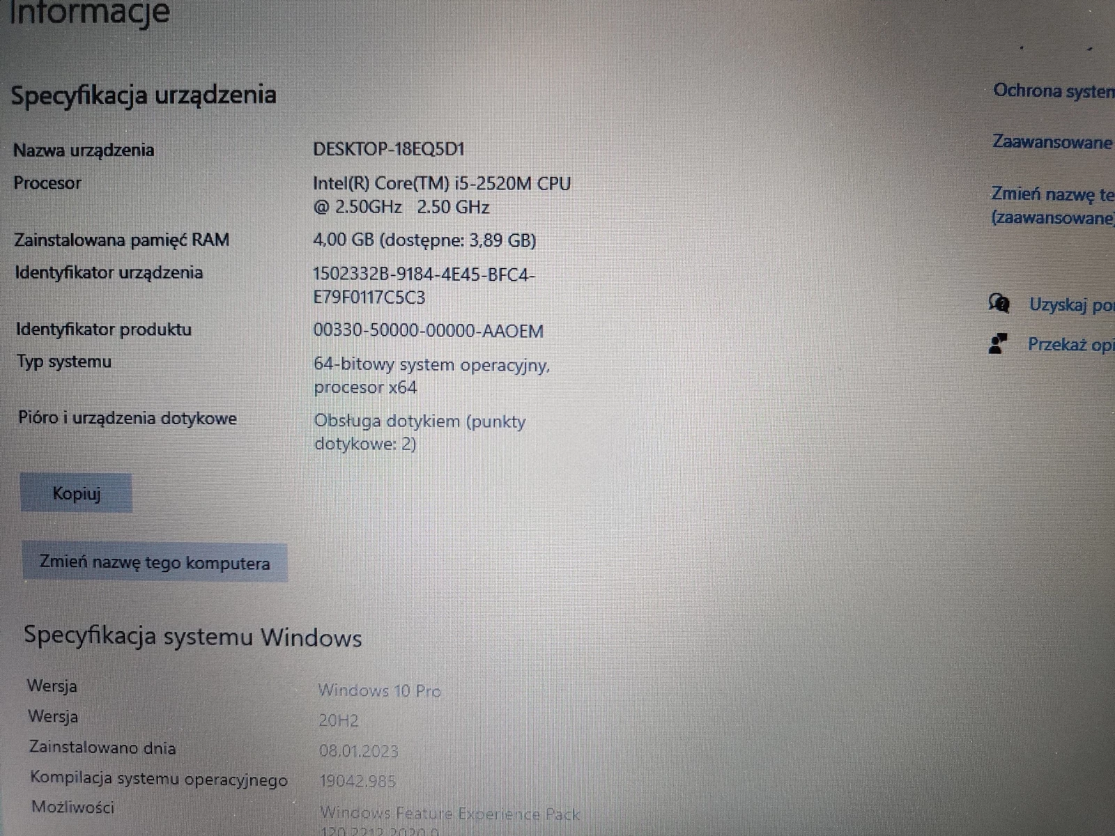 laptop-lenovo-t420-i5-2520m-4300gb-w10-stan-uzywany