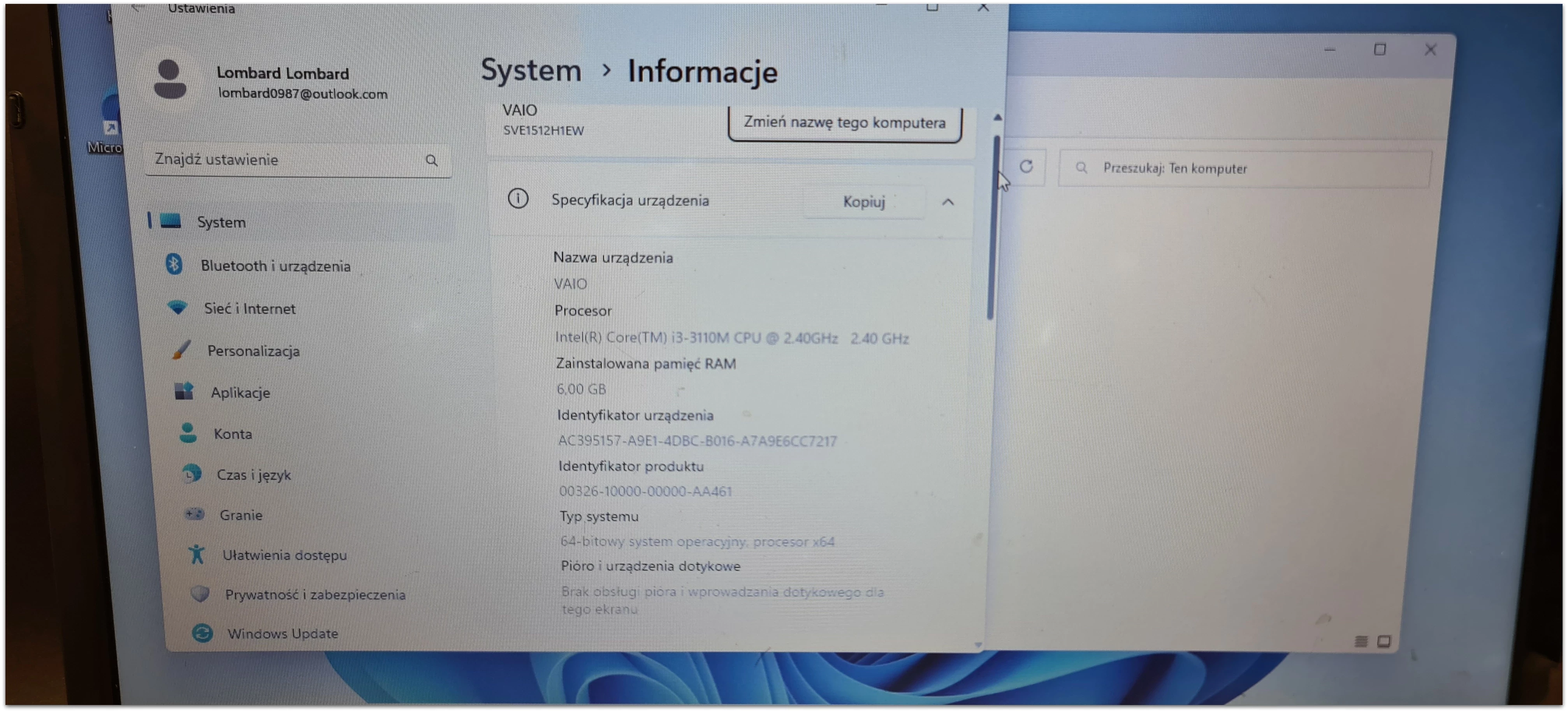 laptop-sony-vaio-i3-3110m-6gb-ram-windows-11-seria-procesora-intel-core-i3