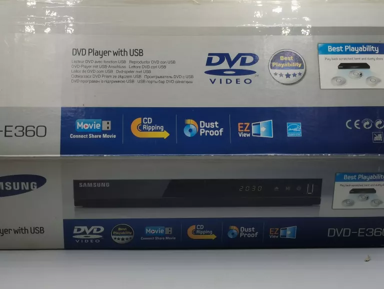 ODTWARZACZ DVD SAMSUNG DVD-E360 /PUDEŁKO