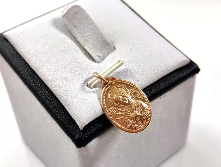RELIGIJNY ZŁOTY MEDALIK MATKA BOSKA 585 0,59G