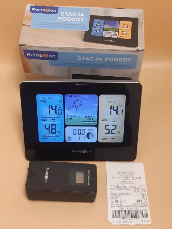 STACJA POGODOWA REINSTON ESPOG02 GWARANCJA