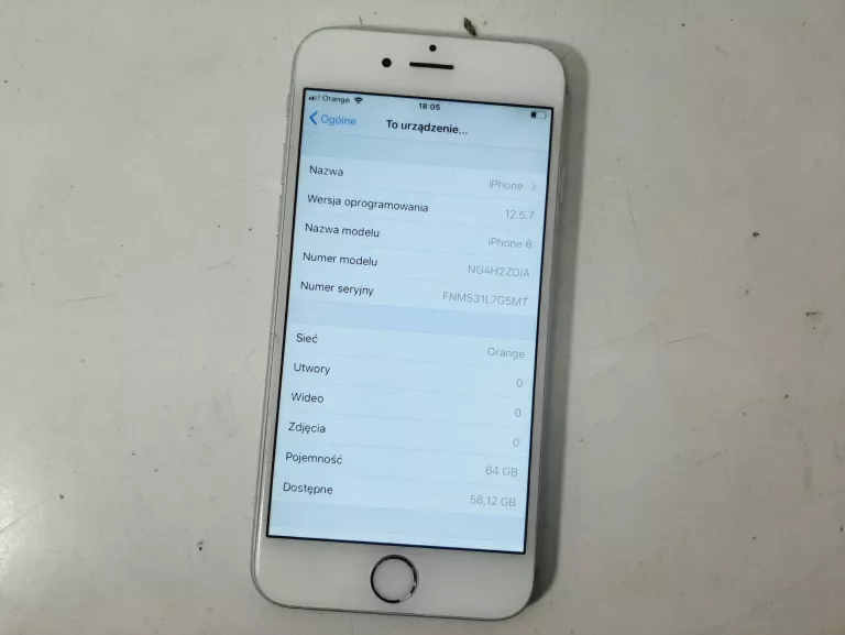TELEFON IPHONE 6 64 GB KONDYCJA 77%