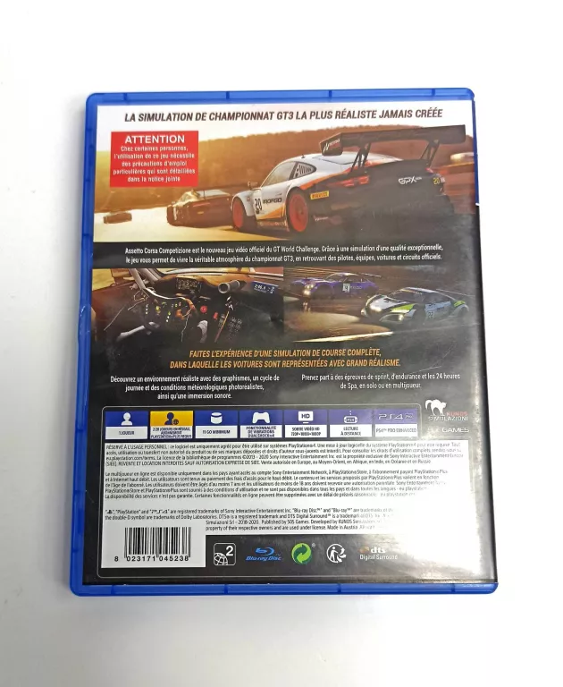 GRA ASSETTO CORSA COMPETIZIONE NA PS4