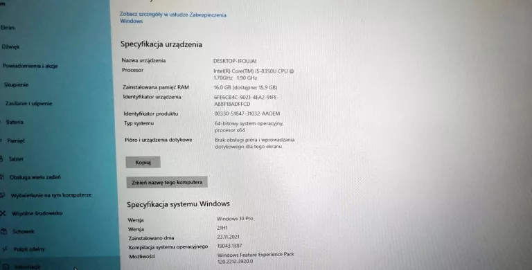 LAPTOP LENOVO THINKPAD T480S I5, 256GB SSD