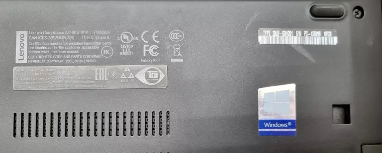 LAPTOP LENOVO THINKPAD T480S I5, 256GB SSD