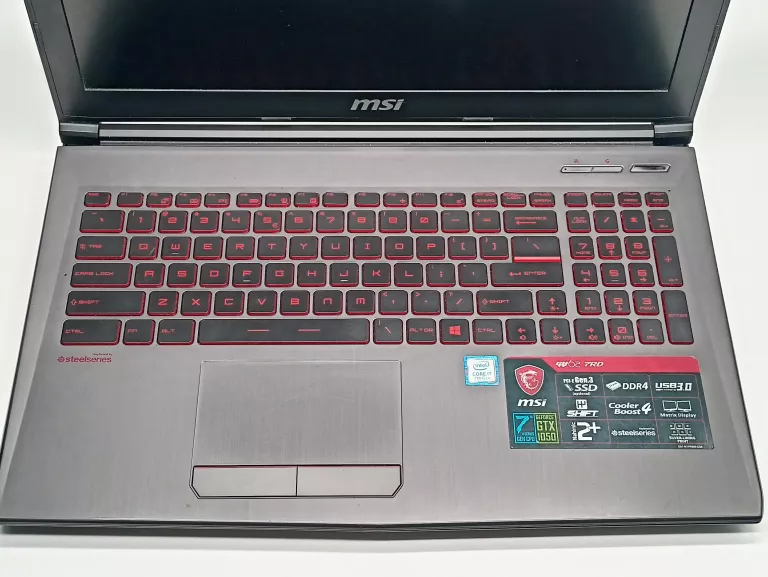 MSI GV62 7RD I7-7700 8/1000 GB GTX1050 WIN11
