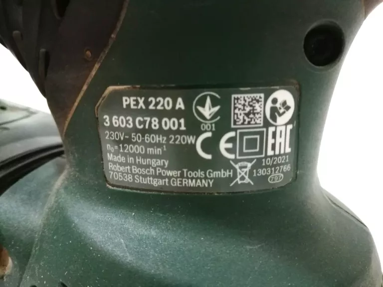 SZLIFIERKA MIMOŚRODOWA BOSCH PEX 220 A