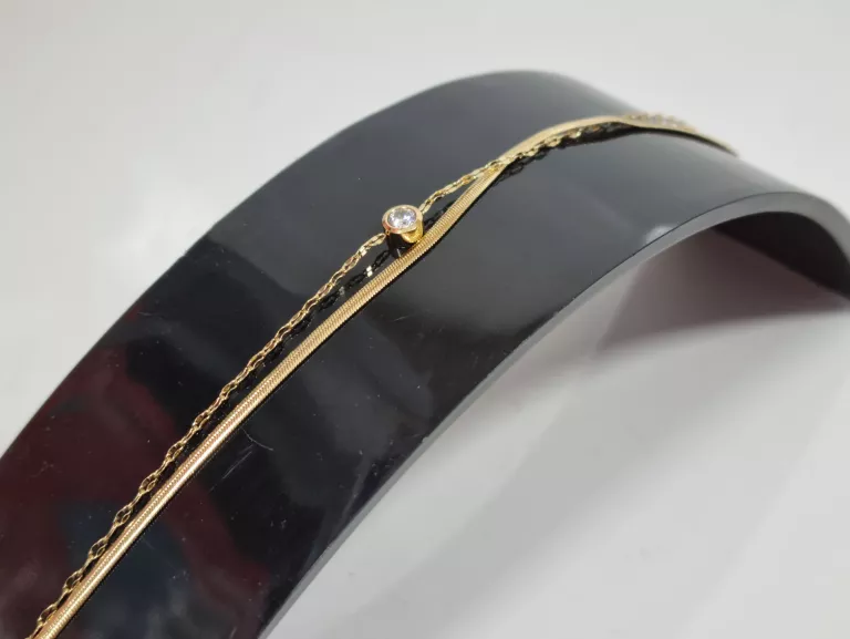 bransoletka-stal-pozlacana-podwojna-zmijka-cyrkoni-marka-bez-marki