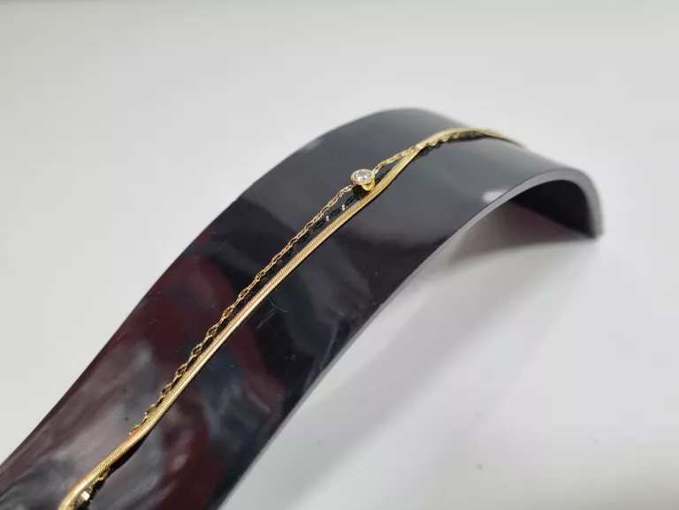 bransoletka-stal-pozlacana-podwojna-zmijka-cyrkoni-rybnicka-3-gliwice-g1