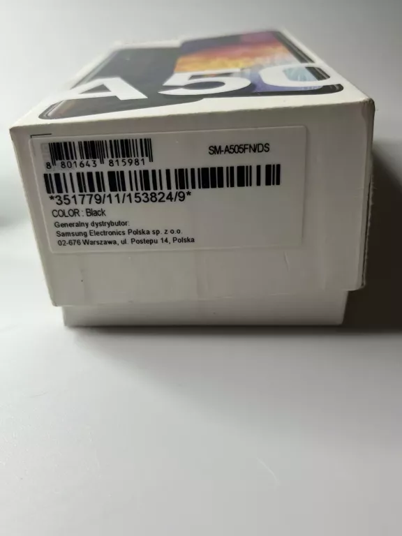 TELEFON SAMSUNG A50 4/128 GB. PĘKNIĘCIE