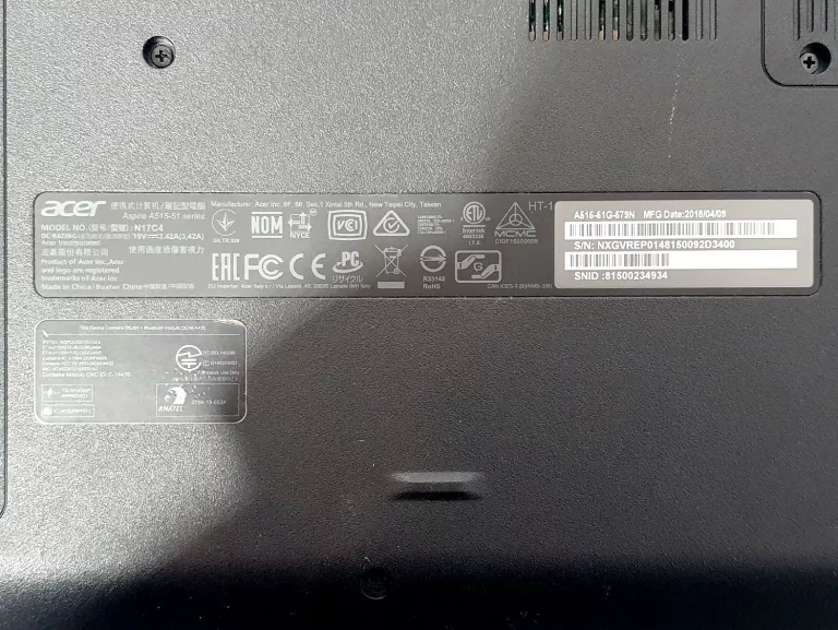 LAPTOP ACER ASPIRE A515-51G-579N  I5/1TB/4GB/MX13