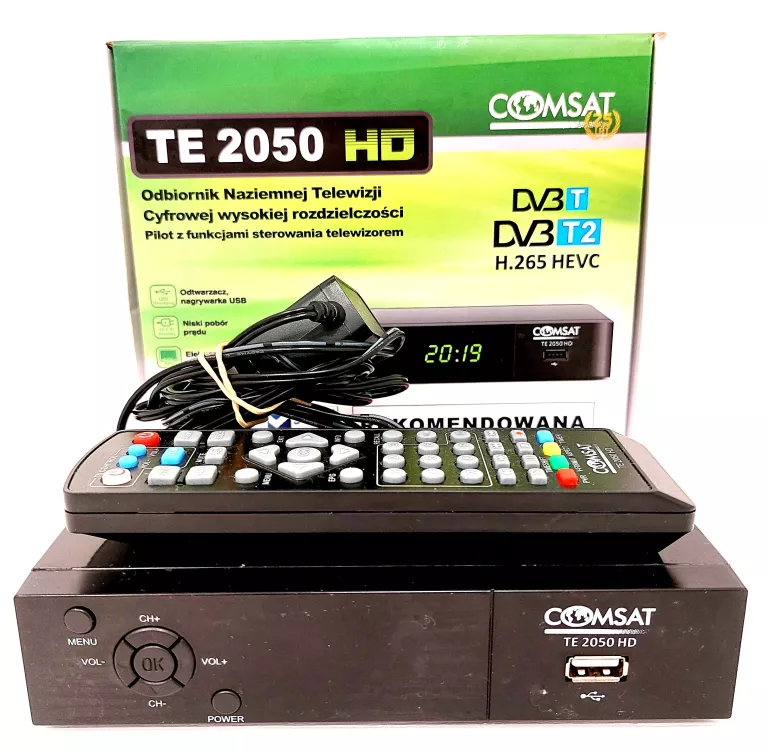 TUNER TV COMSAT DVB-T2 HEVC TE 2050 HD