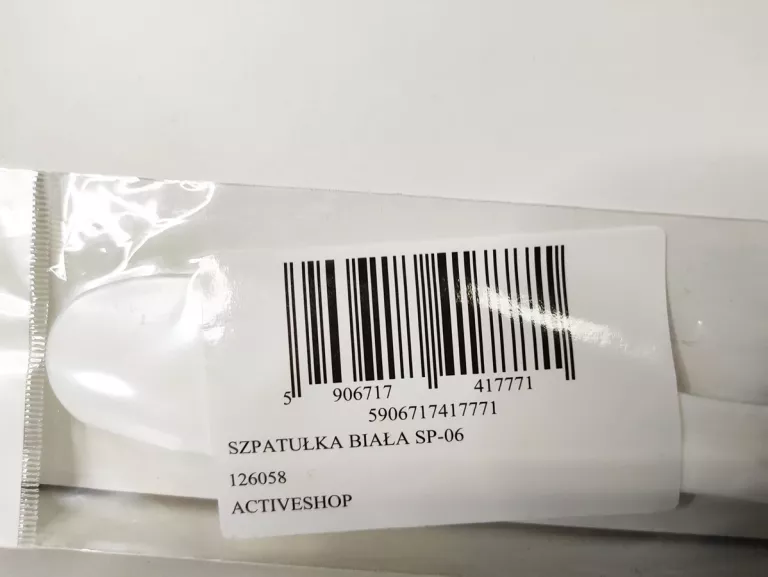 SZPATUŁKA ŁOPATKA KOSMETYCZNA DO MASECZEK BIAŁA