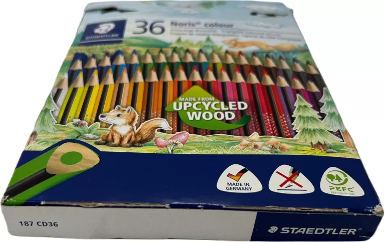 KREDKI TRÓJKĄTNE NORIS COLOUR 36 KOLORÓW STAEDTLER