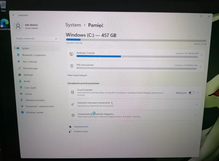 LAPTOP MSI BRAVO 17 A4DDR MS-17FK RYZEN5/512/8GB