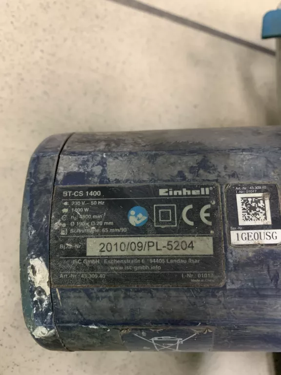 pila-tarczowa-einhell-bt-cs-1400-stan-uzywany