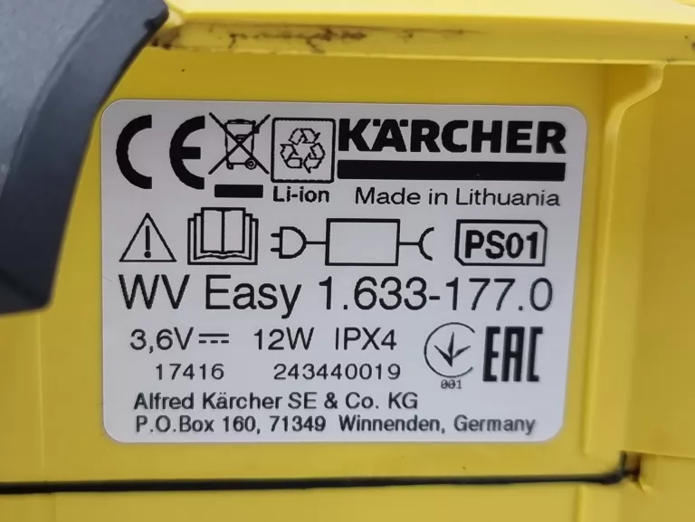 MYJKA DO OKIEN KARCHER WV EASY