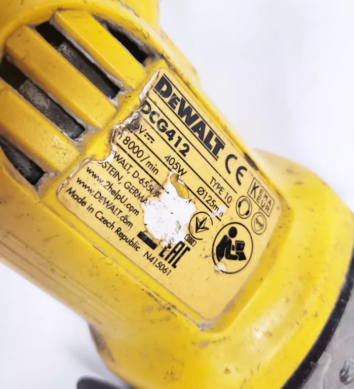 SZLIFIERKA KĄTOWA DEWALT DCG412