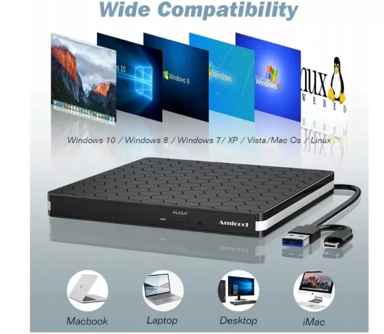 NAPĘD DVD HIGH SPEED USB 3.0 AMICOOL BT686