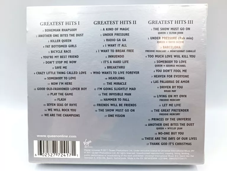 CD QUEEN - GREATEST HITS I II III 3CD PLATINIUM