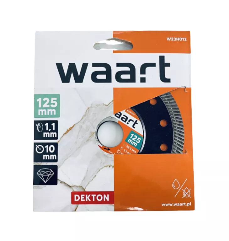 WAART TARCZA DIAMENTOWA DO DEKTONU GRESU 125MM