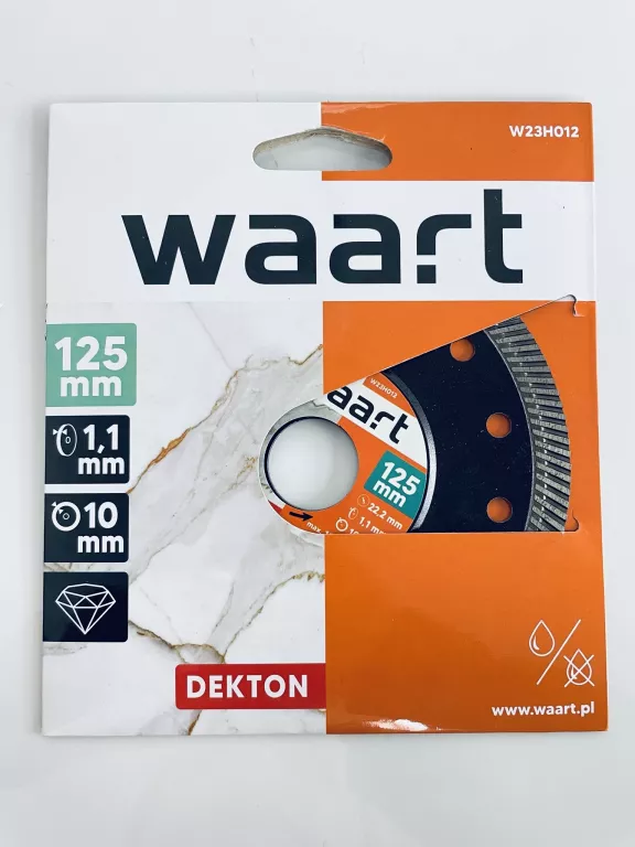 WAART TARCZA DIAMENTOWA DO DEKTONU GRESU 125MM