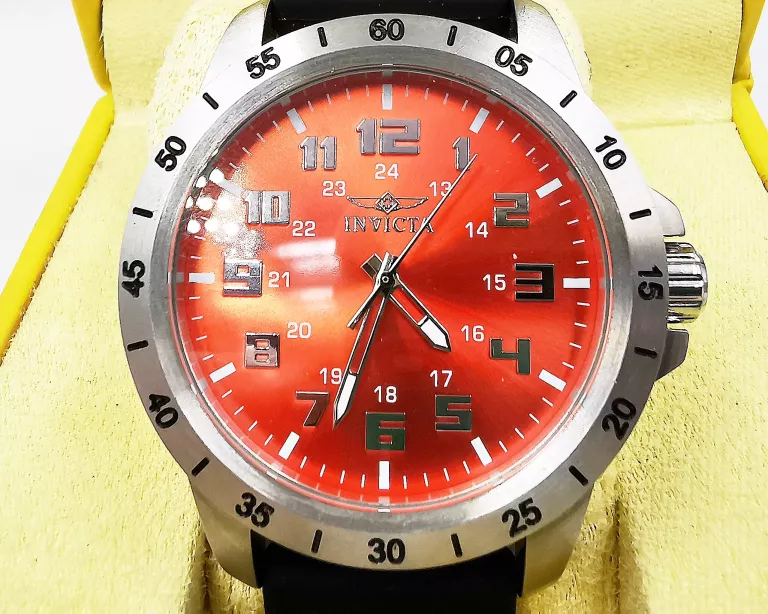 INVICTA PRO DIVER CZERWONY/GUMA O45 MM REF. 21838