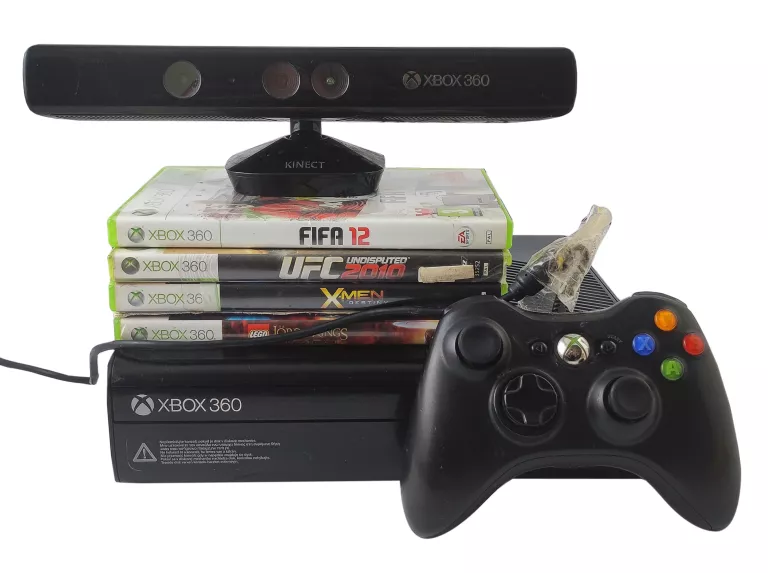 KONSOLA XBOX 360 E 500GB KINECT GRY ZESTAW!