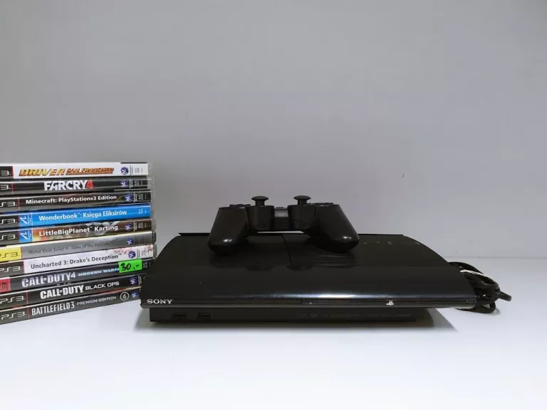 KONSOLA SONY PS3 SUPER SLIM 500GB + 10 GIER