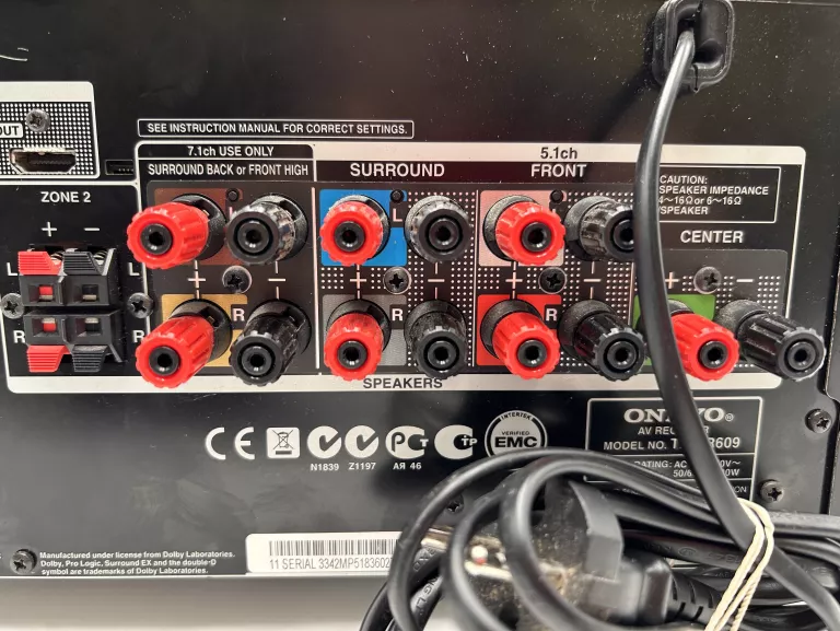 AMPLITUNER ONKYO TX-NR609 7.2 DOLBYDIGITAL HDMI