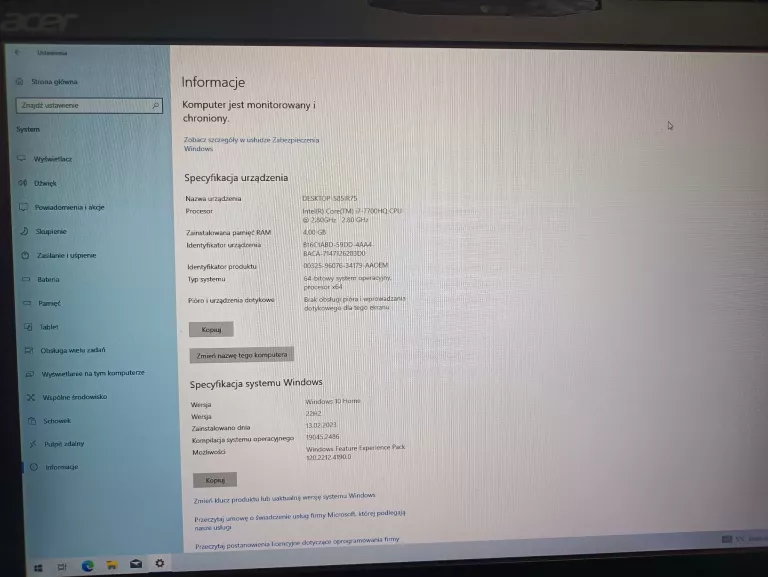 LAPTOP ACER PREDATOR 17