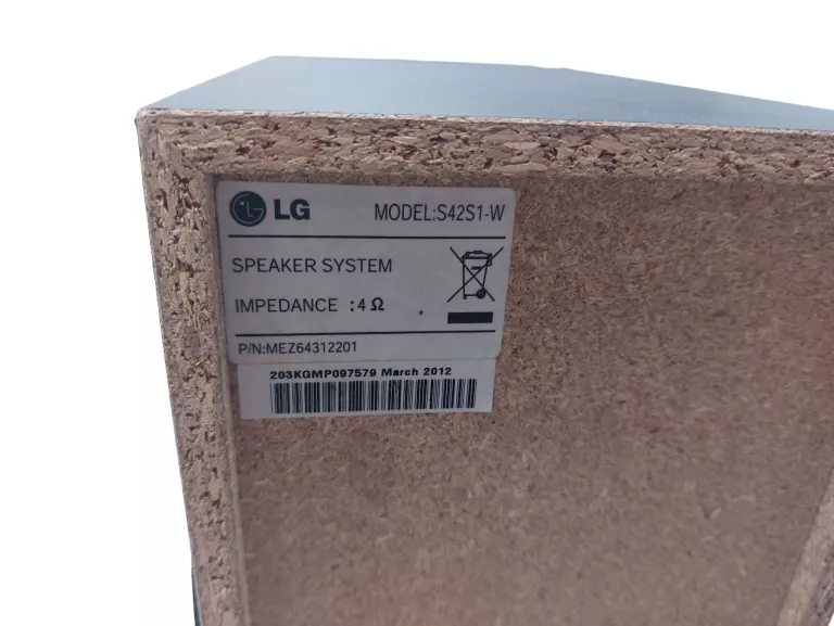 SUBWOOFER LG S42S1-W