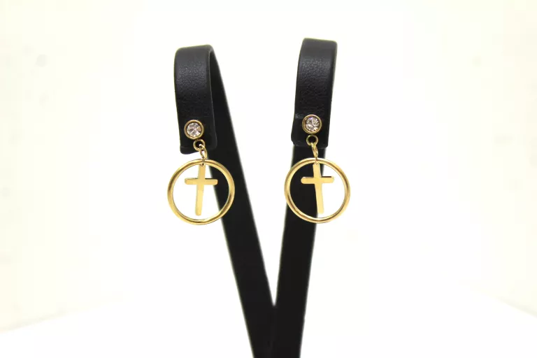 kolczyki-ze-stali-pozlacanej-krzyz-z-cyrkonia-ean-gtin-5905289675008