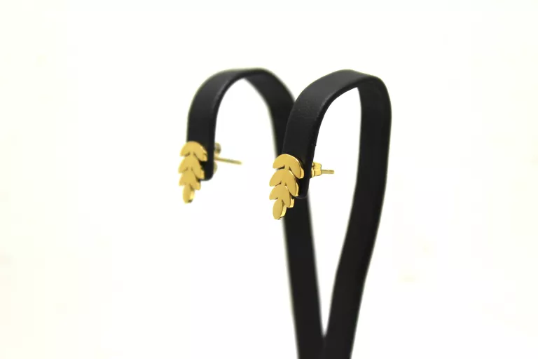 kolczyki-ze-stali-pozlacane-lisc-jarzebiny-rodzaj-2205-16