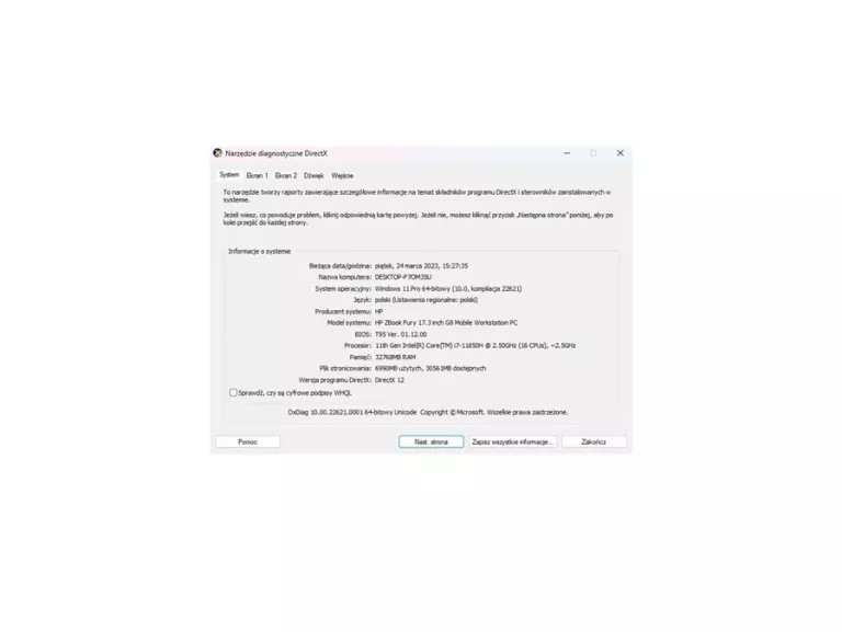 HP ZBOOK FURY 17 G8 32GB 1TB RTX A4000 I7-11850