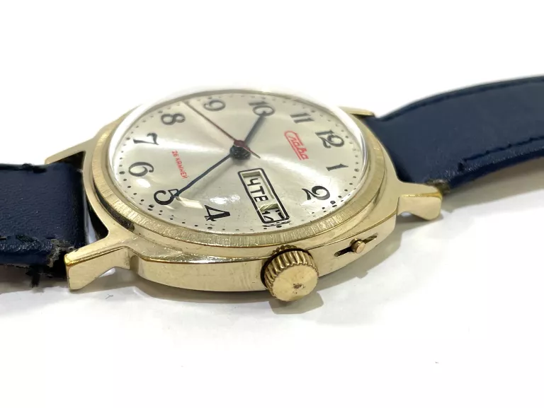 ZEGAREK SLAVA AUTOMAT DATOWNIK 26 JEWELS
