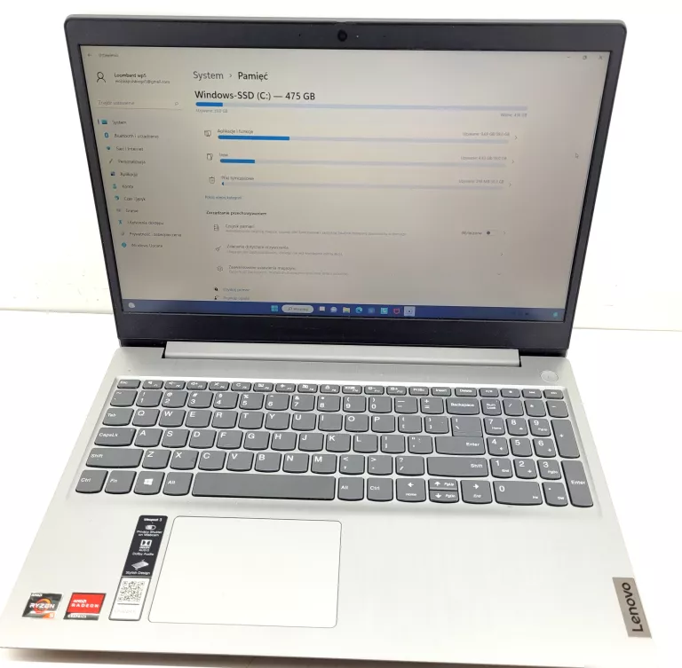 LAPTOP LENOVO IDEAPAD 3 RYZEN 5  8/512GB SSD