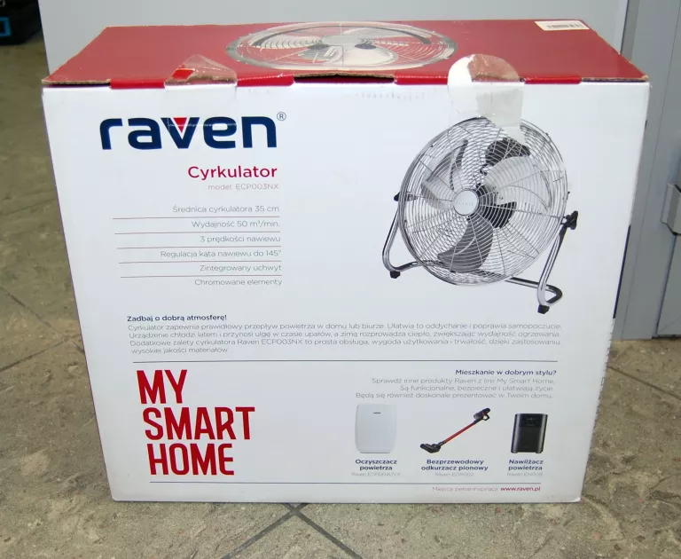 WENTYLATOR CYRKULATOR RAVEN ECP003NX