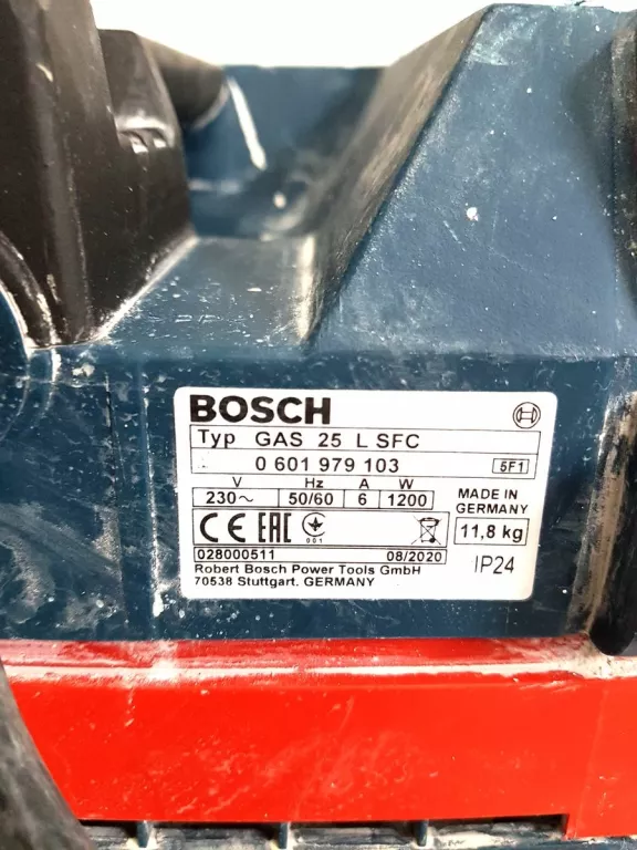ODKURZACZ PRZEMYSŁOWY BOSCH GAS 25L SFC