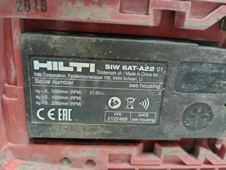 ZAKRĘTAK UDAROWY HILTI SIW 6AT-A22 22