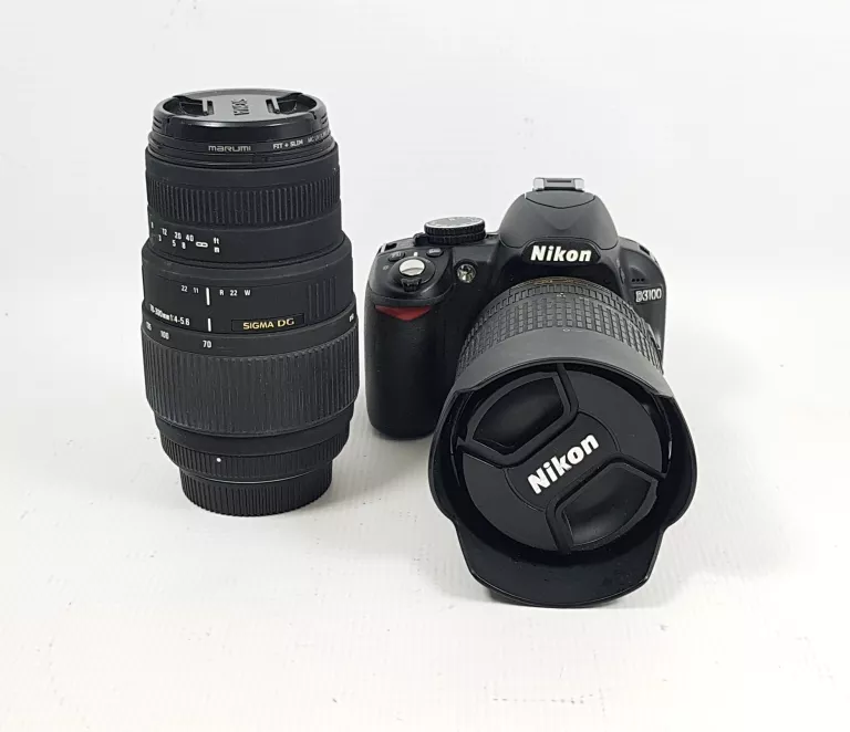 NIKON D3100 OBIEKTYW18-105 +70-300 PRZEBIEG 10674